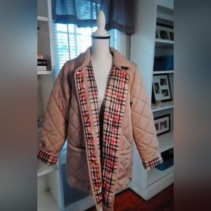 Tan & Plaid barn jacket